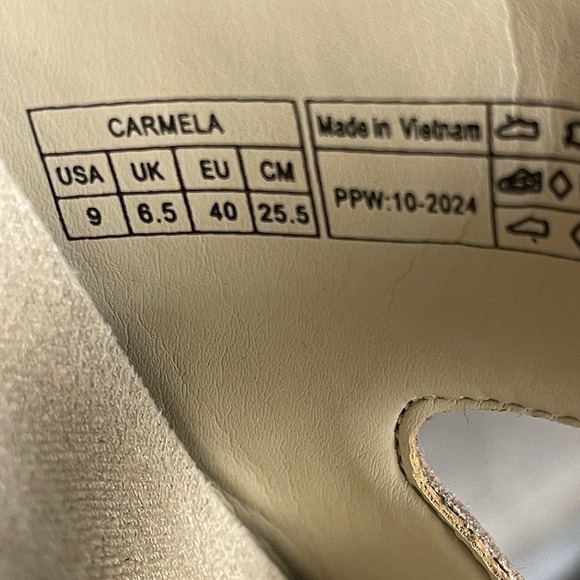 Vionic Carmela Strappy Slide Sandals Womens 9M Oatmeal Beige Neutral Summer - Picture 7 of 8